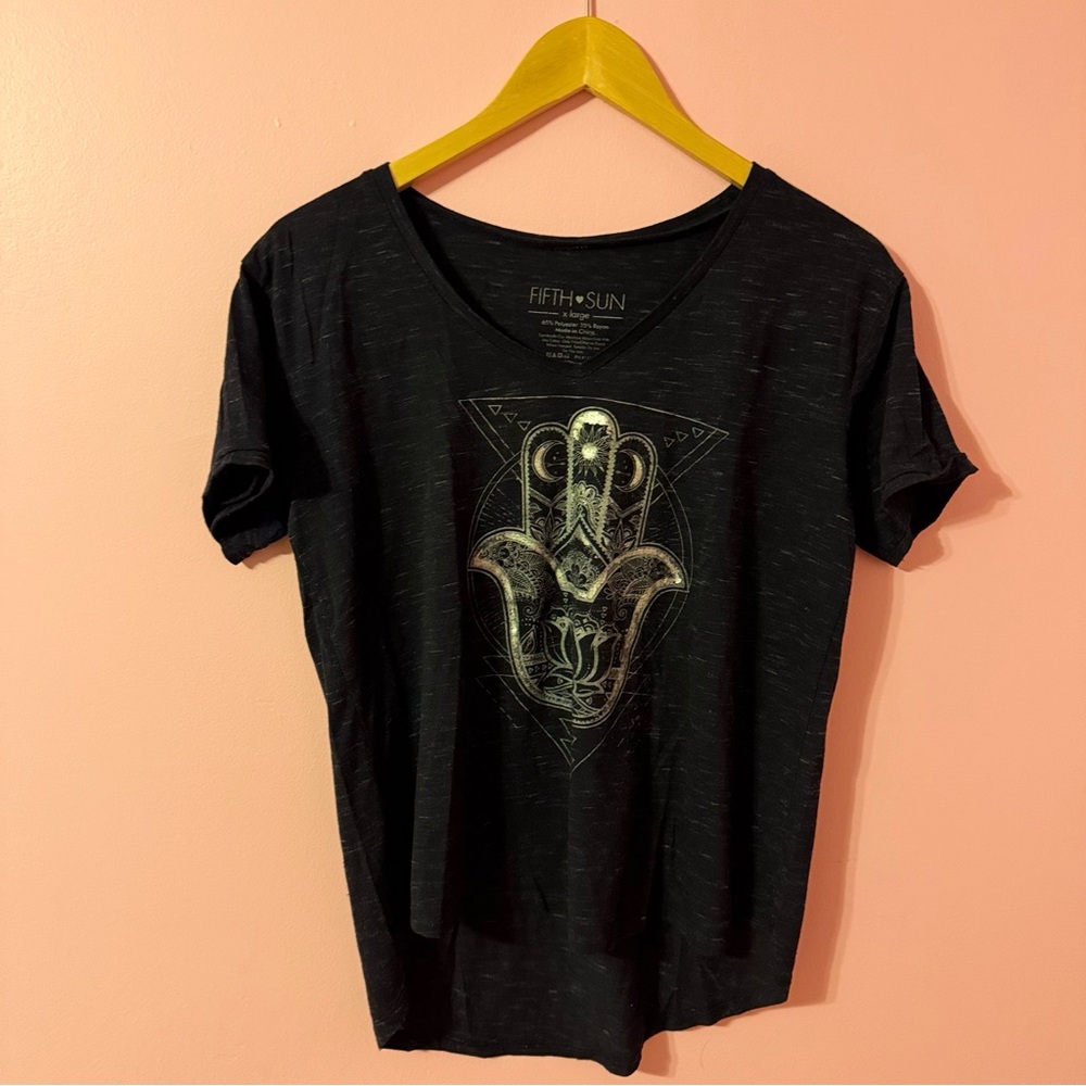 Fifth Sun Navy Graphic T-Shirt